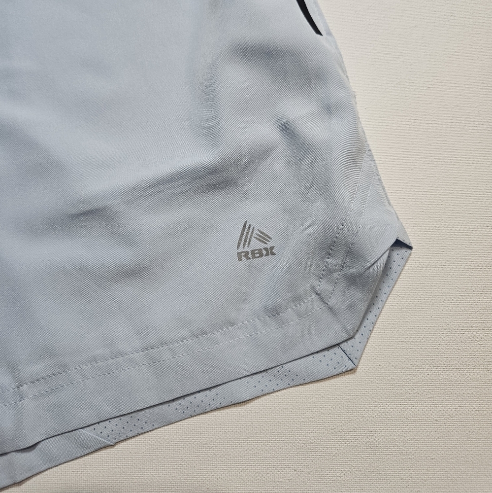 Light Blue Shorts RBX Mens XL Performance Training Activewear Sport Beachy NEW - Picture 3 of 10